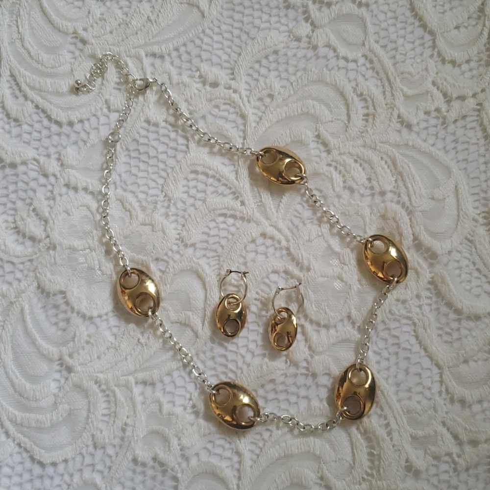Gold n Silver costume jewelry set